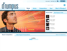 Tablet Screenshot of drumpus.com
